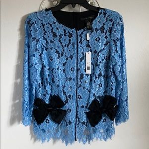 Marc Jacobs Lacy Blue Top